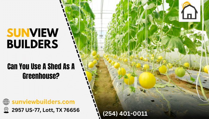 Use of A Shed As A Greenhouse?