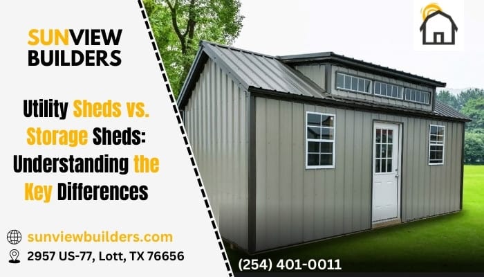 Utility shed vs storage shed