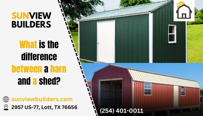 what is difference between a barn and a shed